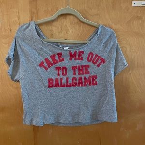 PINK Phillies baseball crop top